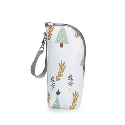 Baby Bottle Bag & Warmer – Aluminum Insulated Stroller Hanging Bag for Baby Feeding, Cups & Drinks Storage