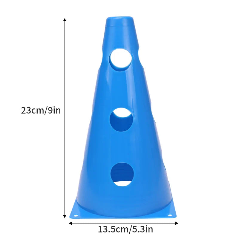 Durable Mark Cones - Football Agility Training Sport Set with Hole (12PCS/18PCS/24PCS/30PCS/36PCS)