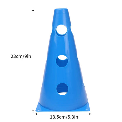Durable Mark Cones - Football Agility Training Sport Set with Hole (12PCS/18PCS/24PCS/30PCS/36PCS)