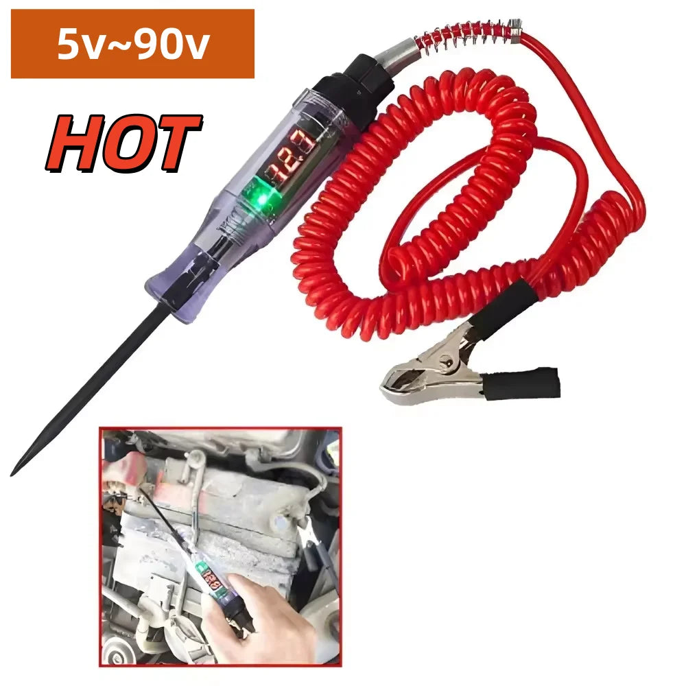 Car Voltage Circuit Tester - 6V-24V Automotive Diagnostic Probe Test Pen