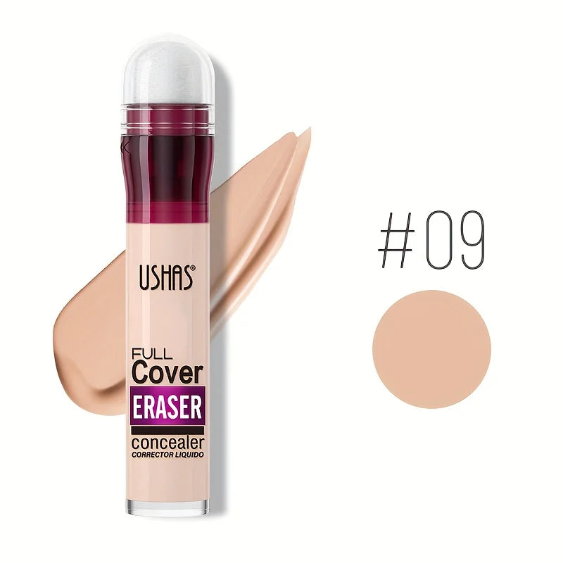 New Sponge Head Concealer – Long-Lasting Liquid Foundation for Dark Circles, Freckles, Acne, Pigmentation & Blemishes, Moisturizing Formula