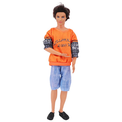 30cm Ken Doll Clothes – Pop Suit Top & Pants Outfit for Boys, Holiday Gift Doll Accessories