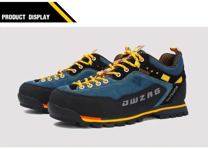 Men's Waterproof Hiking Shoes - Anti-Collision Climbing Shoes, Fashion Outdoor Casual Lace-Up Sneakers