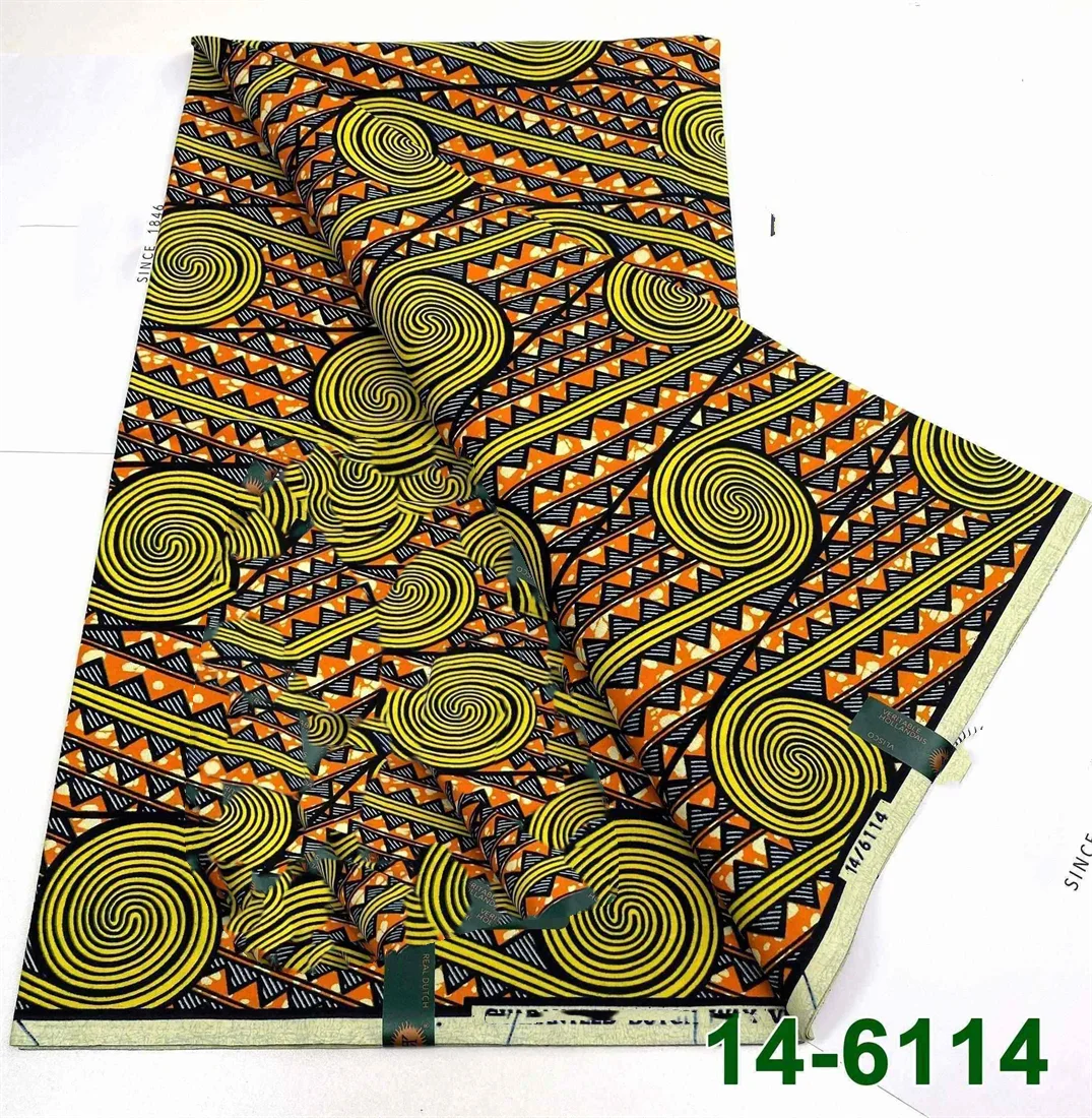 Latest Style Ankara Wax Print Fabric - 100% Cotton High Quality Soft African Real Wax Material