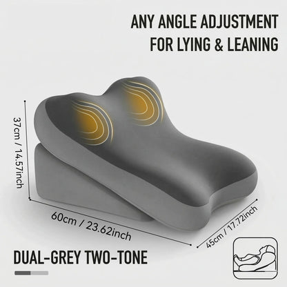 Adjustable Ergonomic Support Pillow - Back & Neck Comfort Cushion
