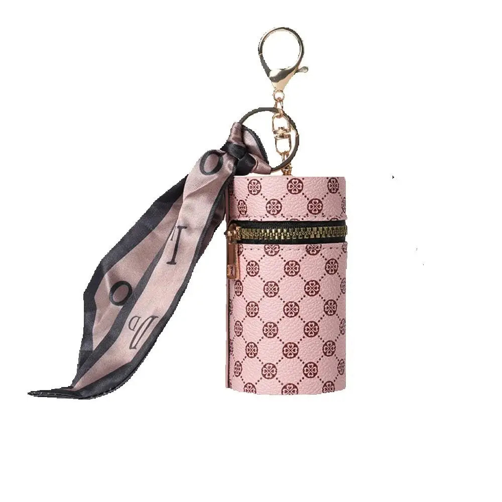 Luxury Mini Coin Purse Pendant - Retro Keychain Bag for Earbuds, Lipstick & Small Essentials