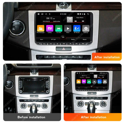 Android 13 Wireless CarPlay Multimedia Player – 7/8/9" IPS Screen GPS & WiFi Car Radio for VW Passat, Golf, Polo, Jetta & Skoda