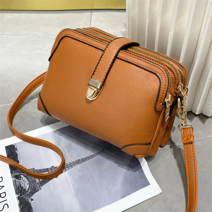 Yogodlns Women’s PU Leather Phone Shoulder Bag - Small Square Crossbody Messenger Handbag