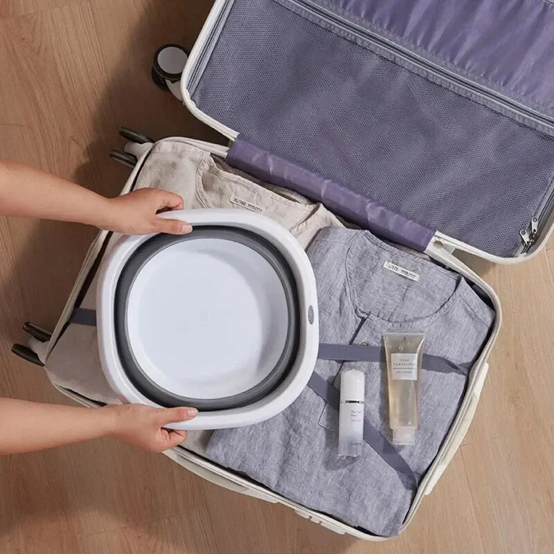 Portable Plastic Folding Wash Basin – Laundry Tub & Bath Basin for Adults and Babies, Kitchen & Bathroom Accessory