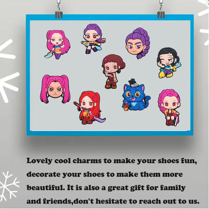 KPop Demon Hunters Shoe Charms – Premium Clog Decorations & Popular Shoe Accessories