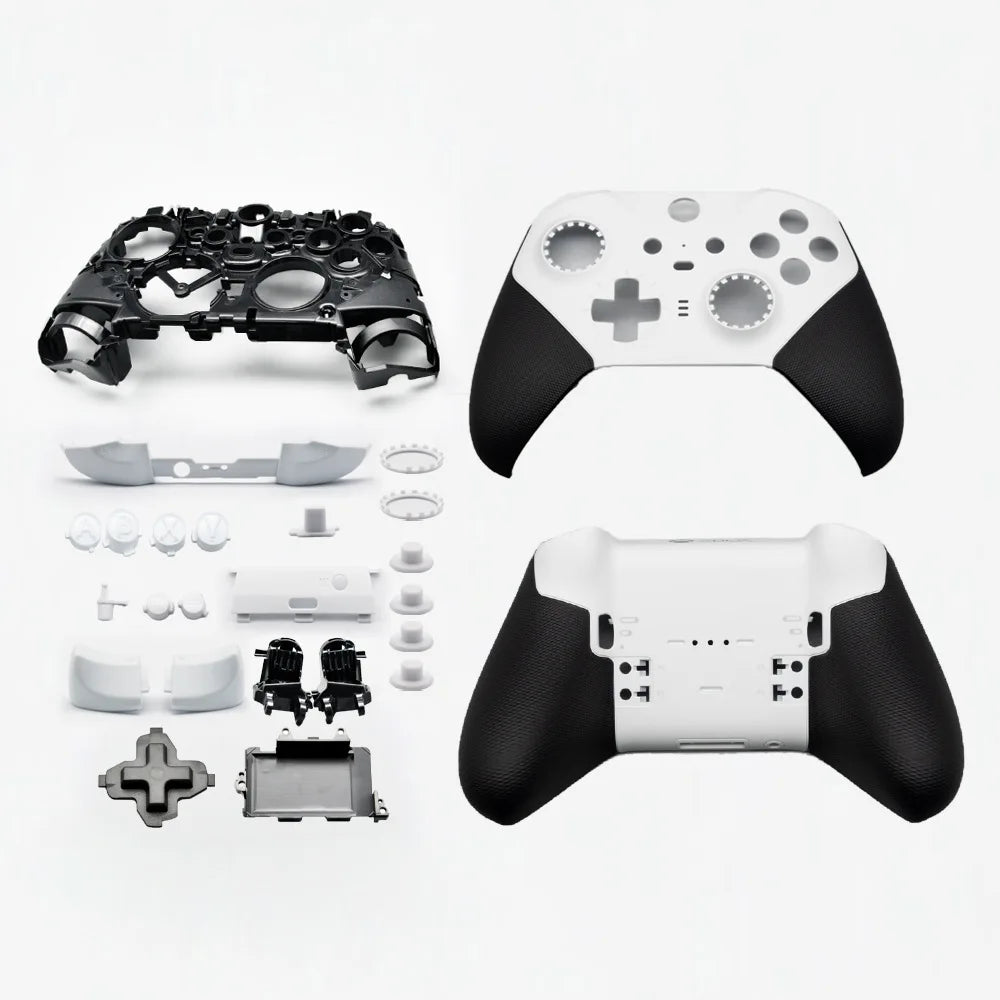 Xbox Elite Series 2 Controller Full Housing Shell Kit – Faceplates, ABXY Buttons, LT/RT LB/RB Bumpers, Grips & Thumbsticks