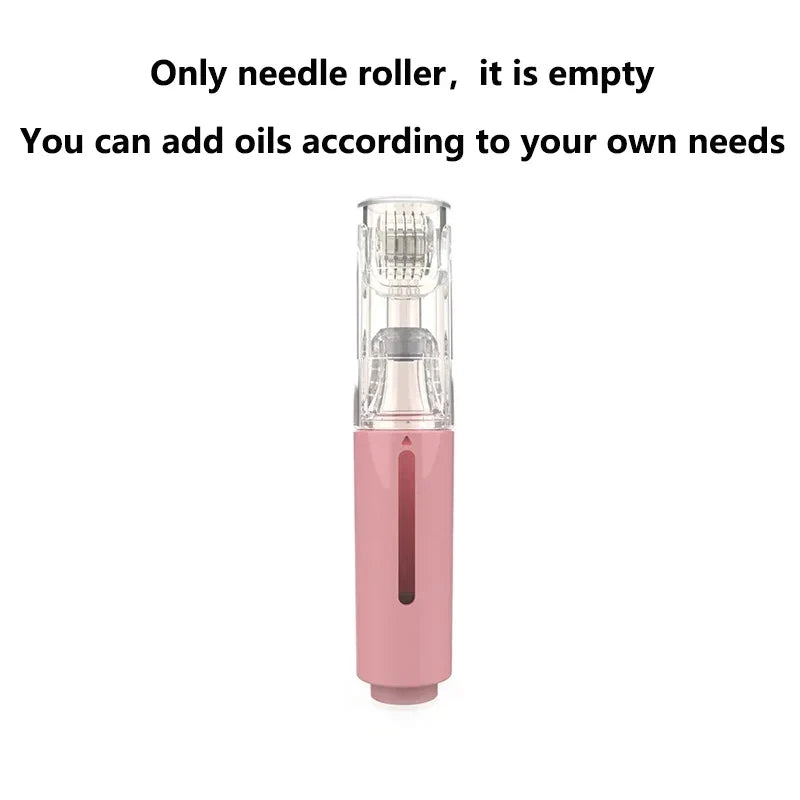Derma Roller Titanium Needle — Lip & Beard Growth Roller with Serum Applicator