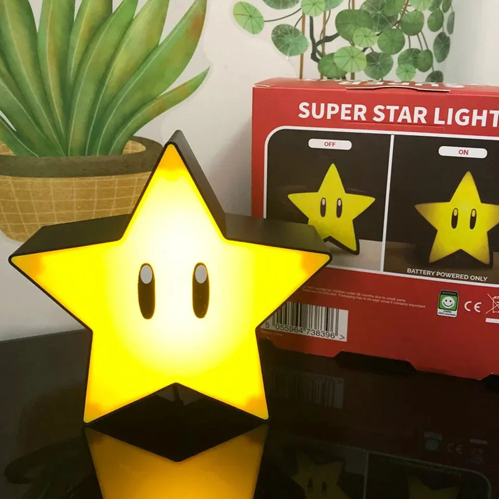 Super Star LED Music Night Light – Sound-Activated USB Desk Lamp, Decorative Light for Gifts, Xmas & Toys