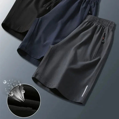 Men's Summer Sports Shorts - Quick-Dry Breathable Ice Silk Running Gym & Beach Shorts