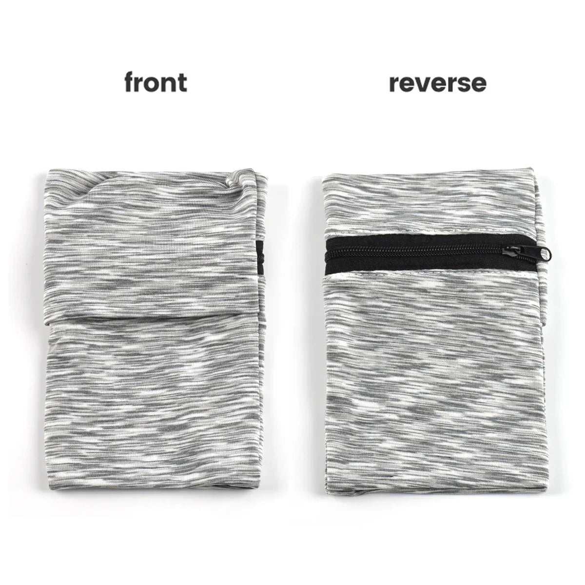 Lightweight Zipper Running Wrist Wallet Pouch - Ideal for Phone, Key, and Card Storage - Sweatband Gym Fitness Sports Cycling Arm Bag