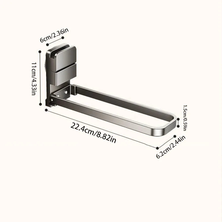 Detachable Towel Rack — Space-Saving, Compact, Moisture-Resistant Design with Easy Damage-Free Installation