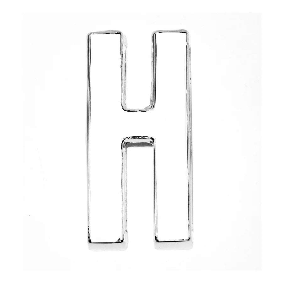 12PCS 30mm Chrome Alphabet Slide Charms A–Z – DIY Bracelet, Wristband, Pet Collar & Jewelry Making Beads