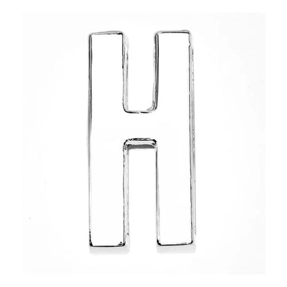 12PCS 30mm Chrome Alphabet Slide Charms A–Z – DIY Bracelet, Wristband, Pet Collar & Jewelry Making Beads