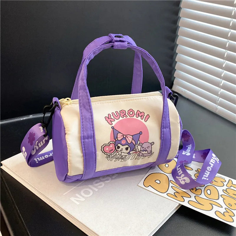 Disney Stitch Sanrio Canvas Bucket Tote Bag – Cute Cartoon Crossbody & Casual Portable Bag