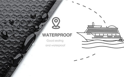 100 Pcs Black Bubble Mailers - Self-Seal Padded Envelopes for Shipping, Poly Green Lining, Secure Packaging Solution