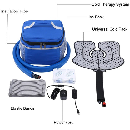 Knee Cryotherapy Ice Machine — Cold Therapy Cuff with Compression for Pain Relief