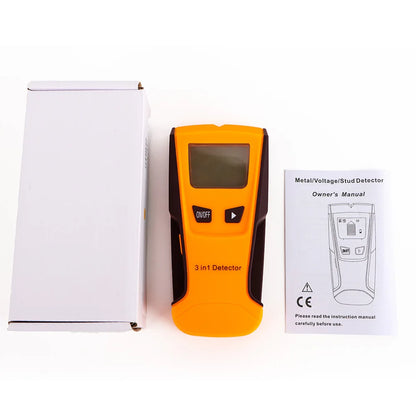 3-in-1 Wall Metal Detector – Professional Deep Scan for Metal, Wood Studs, AC Voltage & Live Wires