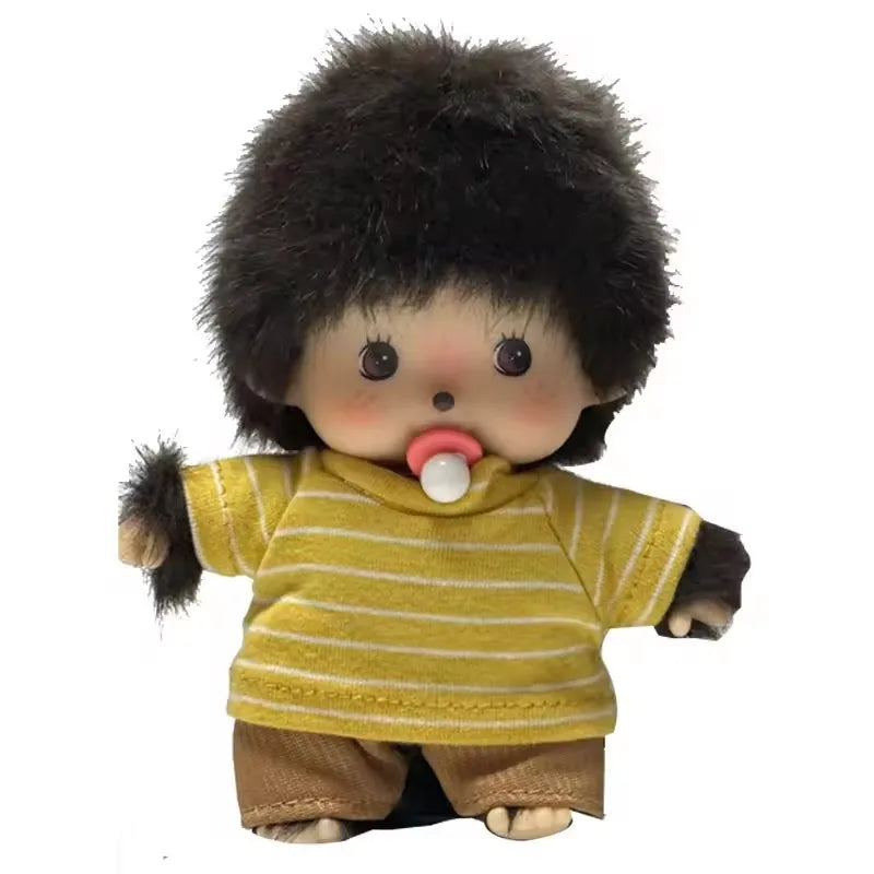 15cm DIY Monkey Plush Doll – Kawaii Dress-Up Pendant for Schoolbag, Cute Christmas & Children’s Gift