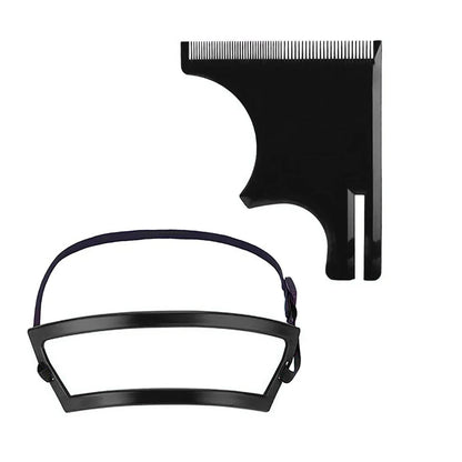 Haircut & Beard Grooming Kit – Neckline, Goatee & Hairline Shaping Template for Men, Barber Hair Cutting Tool