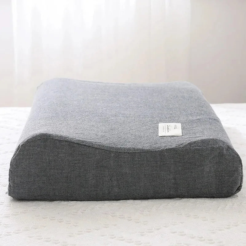 30x50cm Cotton Latex Pillowcase – Washable Memory Foam Pillow Cover for Bedroom