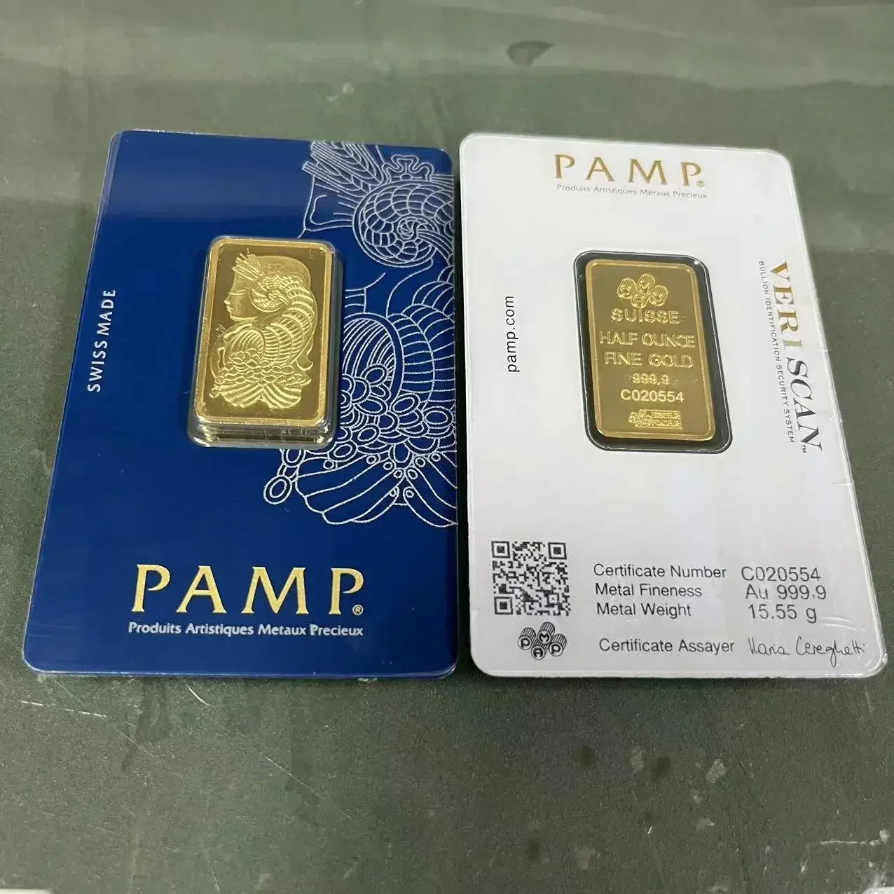 24K Gold Plated Copper Bar – 1g-100g Sealed Bullion Ingot, Non-Magnetic Golden Craft Gift