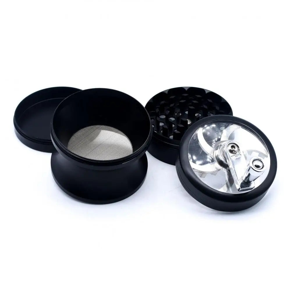 63mm 4-Layer Metal Herbal & Tobacco Grinder — Manual Spice Mill for Smoking Accessories