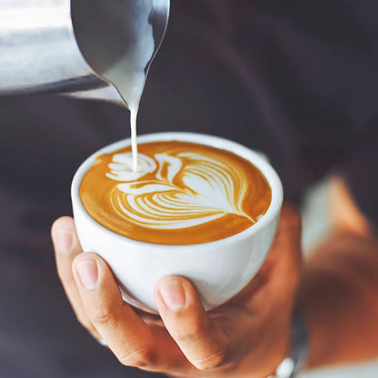 Stainless Steel Coffee Milk Frothing Jug - Essential Latte Art Barista Tool with Measurements
