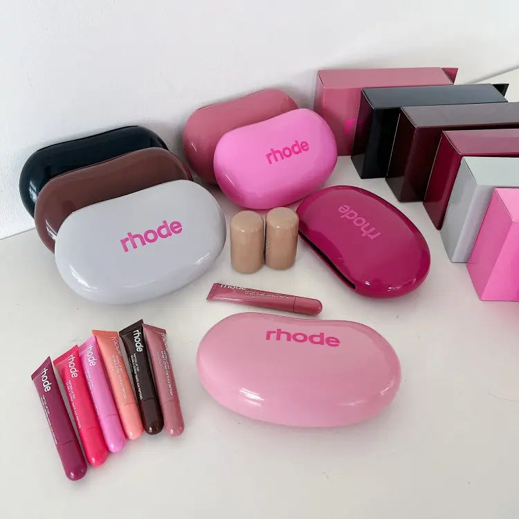 Lip Gloss & Makeup Organizer Bag — Female Toiletry Kit with Zip, Mirror, and Cosmetic Storage Pouch