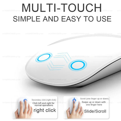 Apple Original Magic Mouse, Multi-Touch Bluetooth 5.0 Wireless Mouse for MacBook Pro/Air, iPad, Laptop, and Tablet PC