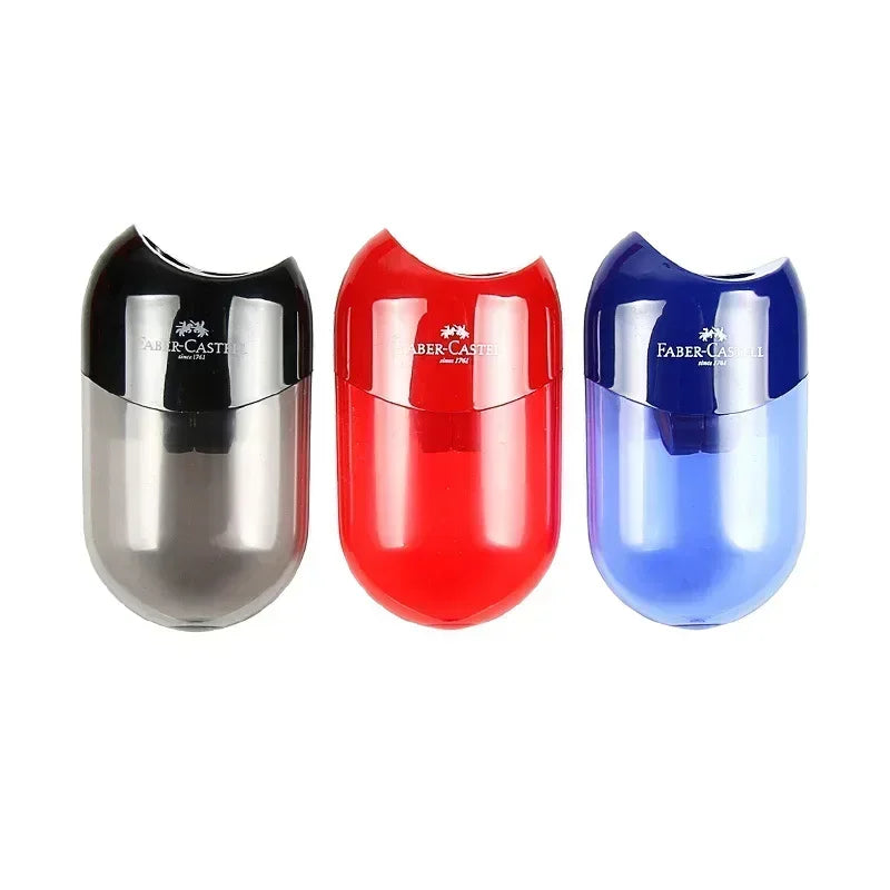 Double & Single Hole Pencil Sharpener – Creative Transparent Stationery Tool for Kids & Students, Portable School Supply Pen Cutter Sharpener