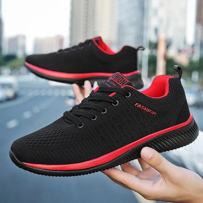 Men’s Fashion Knit Running & Walking Shoes | Breathable Athletic Sneakers | Lightweight Casual Gym Footwear