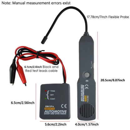 EM415Pro Automotive Circuit Tester - 6-42V Open & Short Circuit Finder, Wire Tracker & Diagnostic Tool