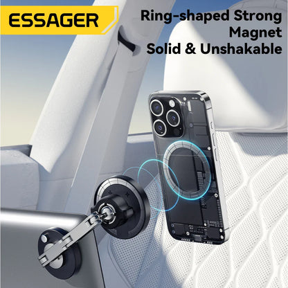 Essager Magnetic Wireless Car Charger – 15W Fast Charging Phone Holder Mount for MagSafe iPhone 15/14/13 Pro Max