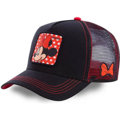 High-Quality Disney Anime Cartoon Snapback – Cotton Baseball Cap for Men & Women, Hip Hop Dad Hat, Trucker Mesh Hat