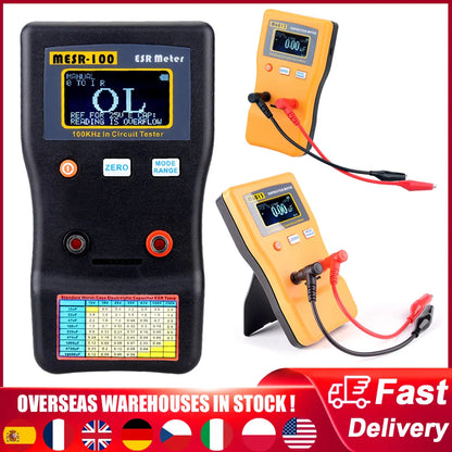 MESR-100/M6013 ESR Meter – Professional Capacitance & Ohm Tester for Capacitors and Circuit Diagnostics