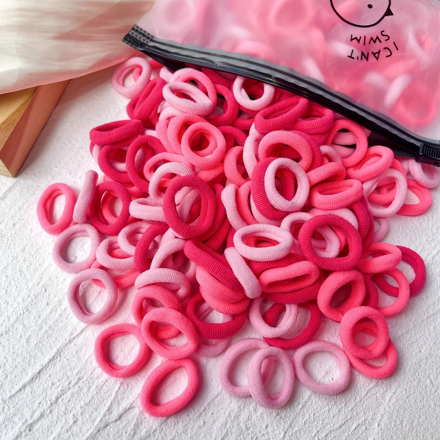 20/50PCS Kids Elastic Hair Bands – Girls Sweets Scrunchie Rubber Bands for Children Hair Ties & Headbands
