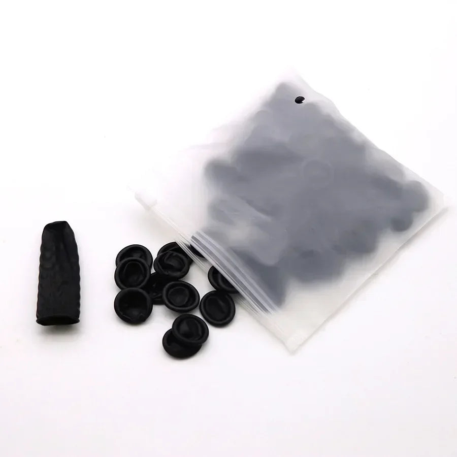 Latex Finger Cots 30/50/100PCS – Anti-Static Non-Slip Fingertip Protectors for Watch Repair, Electronics & Precision Work