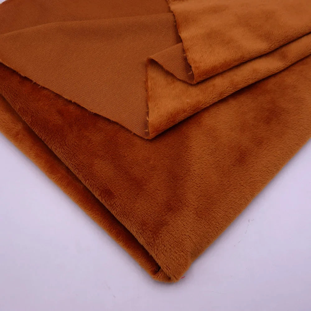 160CM/63" Wide Minky Plush Fabric – Super Soft Flannel Fabric for DIY Dolls, Toys, and Crafts, Sold by the Meter