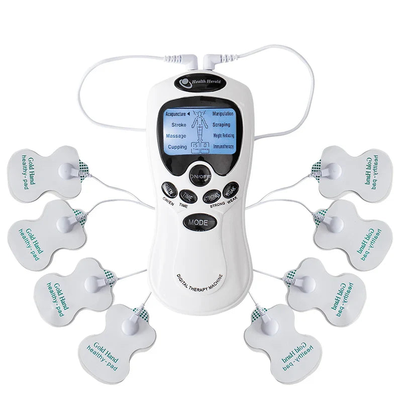 Electric EMS Pulse Massager — TENS Acupuncture Muscle Stimulator for Neck, Back, and Full Body Relaxation