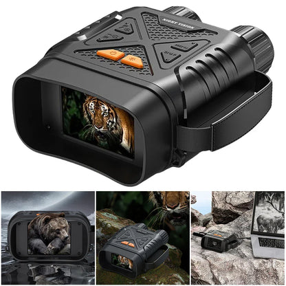 HD 1080P Infrared Binoculars | 10X Digital Zoom with 7 Gear Night Vision & 2000mAh Rechargeable Battery
