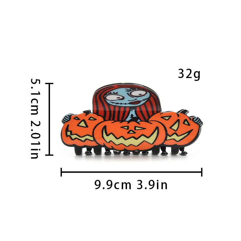 Muweordy Horror Series Hair Claw | Halloween Clown Crab Hair Clip for Women