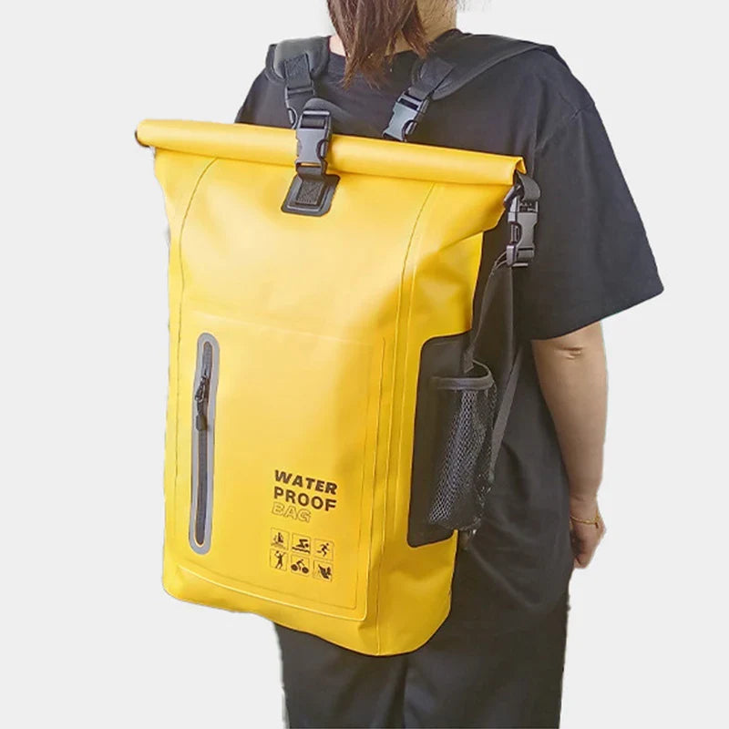 Waterproof Kayak Dry Bag – Large PVC Backpack for Swimming, River Trekking, Beach, Diving & Canoeing