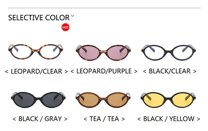 Trendy Small Retro Oval Sunglasses — Vintage Steampunk Round Shades for Women, Fashion UV400 Eyewear