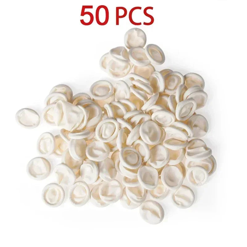 Latex Finger Cots 30/50/100PCS – Anti-Static Non-Slip Fingertip Protectors for Watch Repair, Electronics & Precision Work