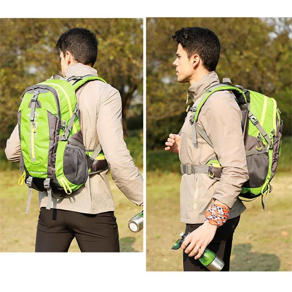 40L Water-Resistant Travel Backpack — Camping, Hiking, Trekking & Climbing Daypack with Laptop Compartment for Men & Women